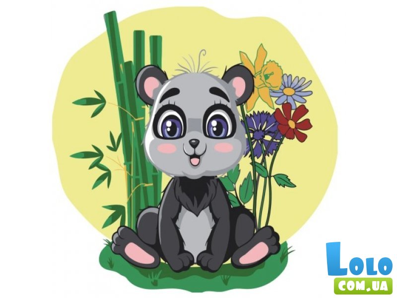 Картина по номерам Пандочка, Strateg (30х30 см)