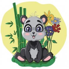 Картина по номерам Пандочка, Strateg (30х30 см)