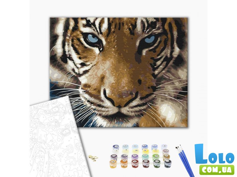 Картина по номерам Взгляд тигра, Brushme (40х50 см)