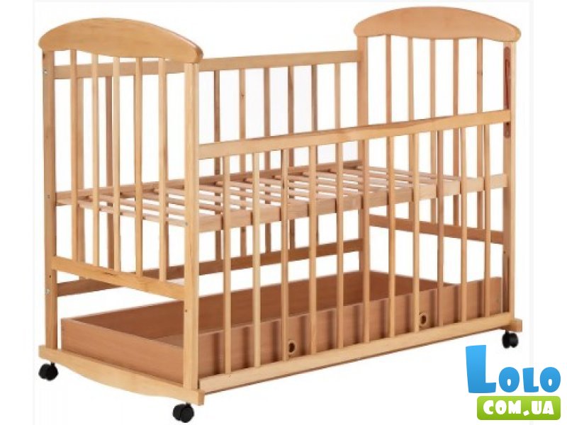 Кровать ОСЯ, Наталка, выдвижной ящик (ольха, светлая)