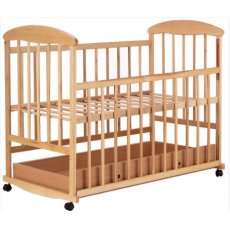 Кровать ОСЯ, Наталка, выдвижной ящик (ольха, светлая)