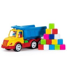 Машина Самосвал Mati с кубиками, Bamsic