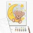 Картина по номерам Мишка на луне, Brushme (30х40 см)