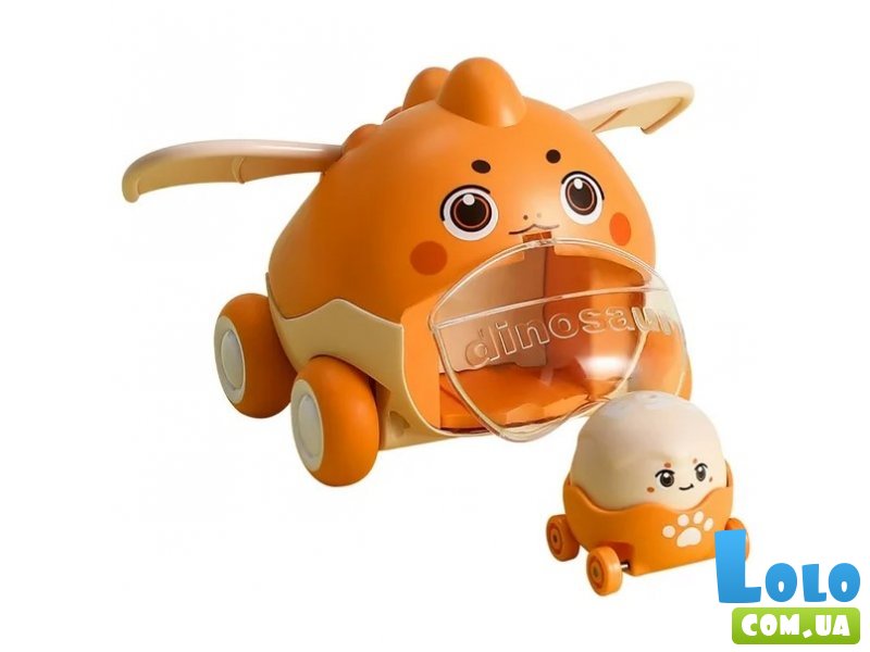 Набор машин Динозавр с катапультой (оранжевый)