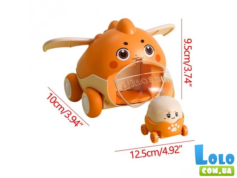 Набор машин Динозавр с катапультой (оранжевый)