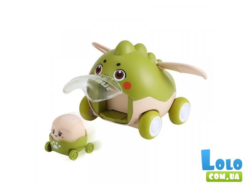 Набор машин Динозавр с катапультой (зеленый)