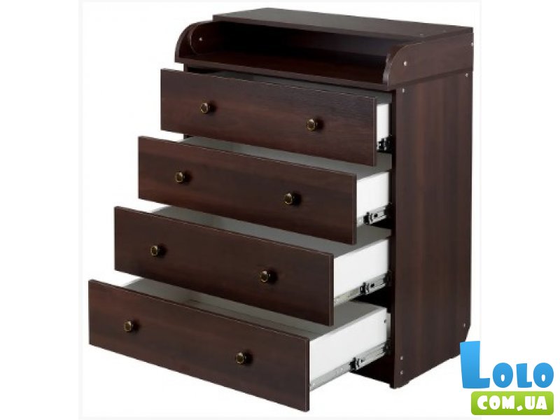 Пеленальный комод CMD-04 Big, Babyroom (орех, темный)