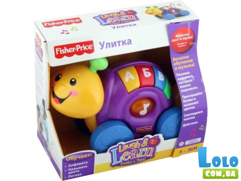 Интерактивная игрушка Fisher-Price "Улитка" (НН1202), рус