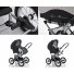 Универсальная коляска 2 в 1 Lonex Julia Baronessa JB-02 (черная с фиолетовым)