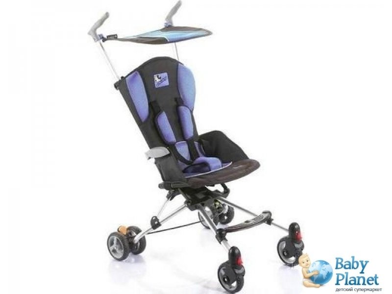 Прогулочная коляска-трость Geoby D889-R92 (черная с фиолетовым)