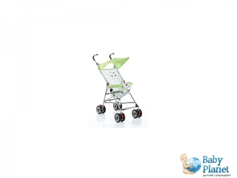 Прогулочная коляска-трость Geoby D222F-R342 (серая с зеленым)