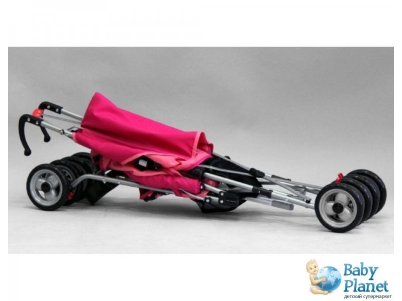 Прогулочная коляска-трость Geoby D205R-F-XSH (розовая)