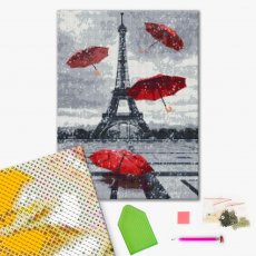 Алмазная мозаика Дождливый Париж, Brushme (40х50 см)
