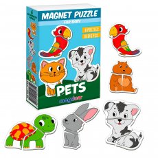Пазлы магнитные Pets, 18 эл.