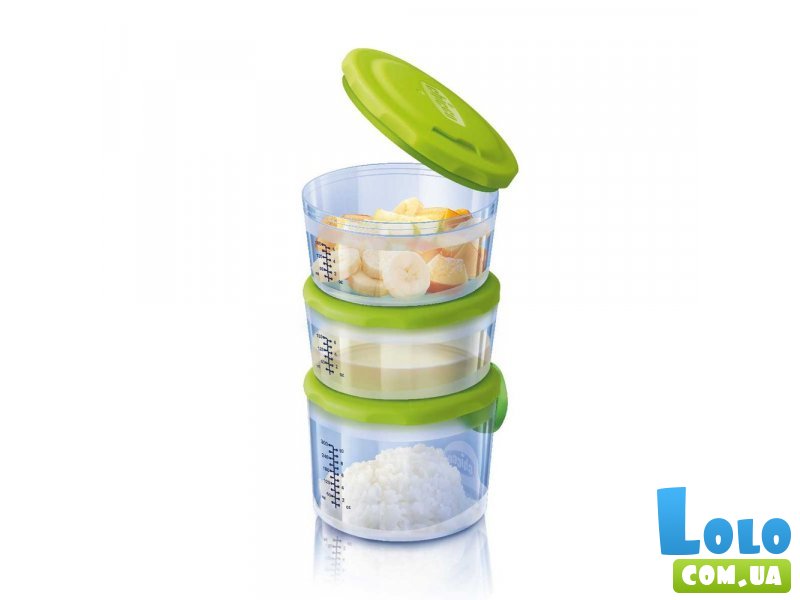 Набор контейнеров System Easy Meal, Chicco (3 шт)