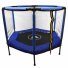 Батут шестиугольный с сеткой, Atleto, 140 см (синий)