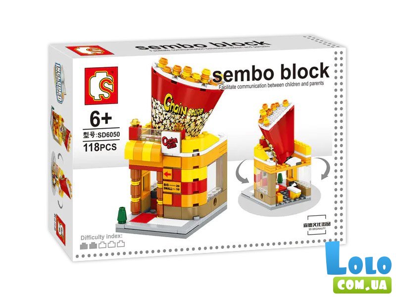 Конструктор Магазин попкорна, Sembo Block (SD6050), 118 дет.