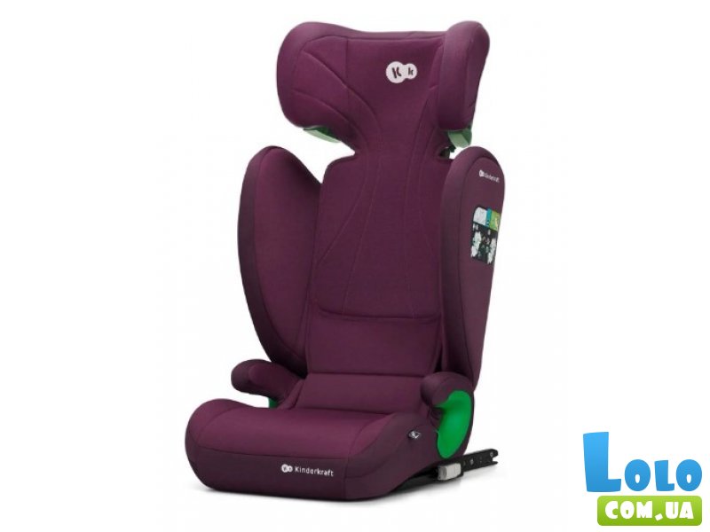 Автокресло Junior Fix 2 i-Size Cherry Pearl, Kinderkraft (фиолетовое)