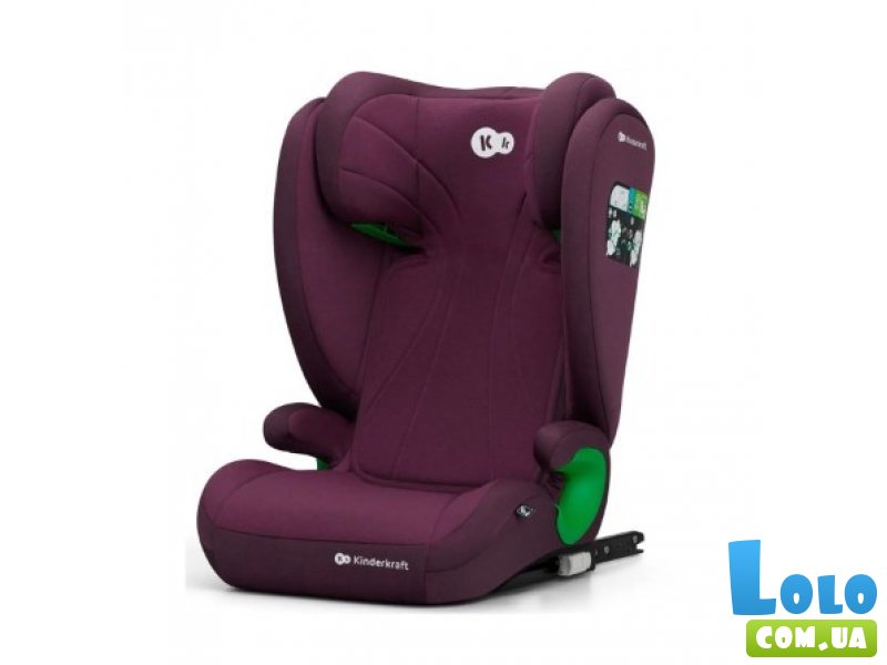 Автокресло Junior Fix 2 i-Size Cherry Pearl, Kinderkraft (фиолетовое)