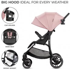 Прогулочная коляска Trig 2 Pink, Kinderkraft (розовая)