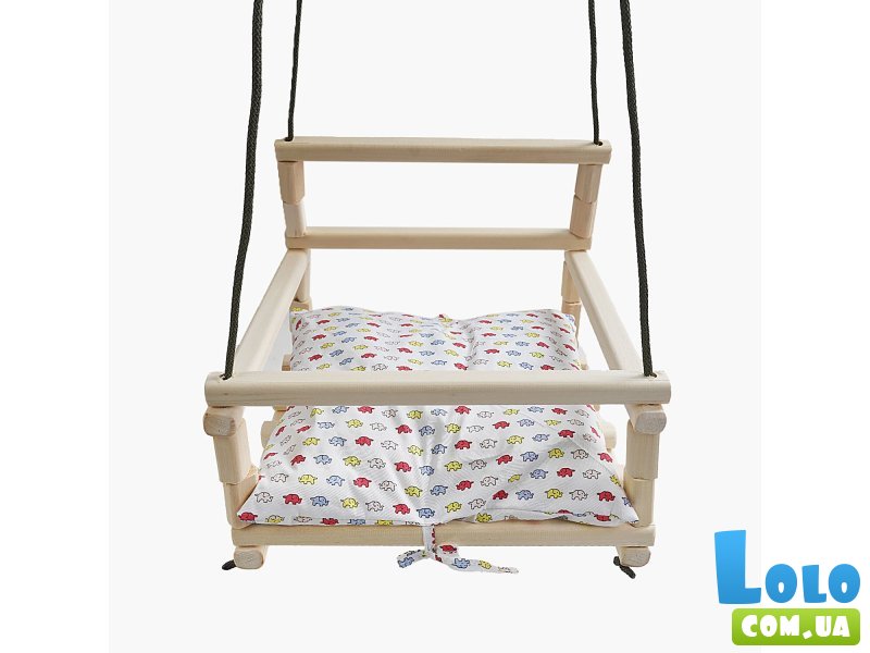 Качели подвесные деревянные