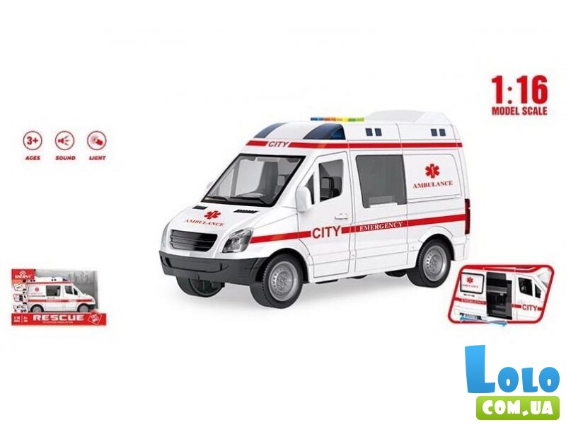 Машина Скорая помощь на батарейках
