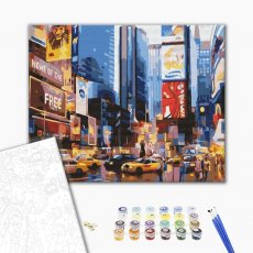 Картина по номерам Таймс-Сквер в Нью-Йорке, Brushme (40х50 см)