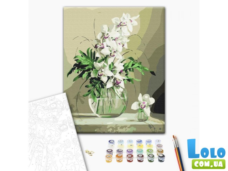 Картина по номерам Орхидеи в вазе, Brushme (40х50 см)