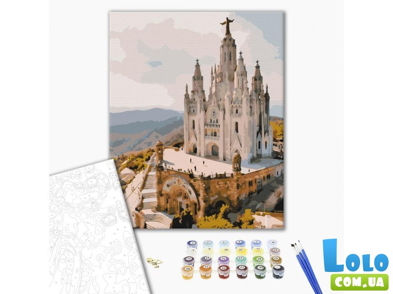 Картина по номерам Храм Святого Сердца. Барселона, Brushme (40х50 см)