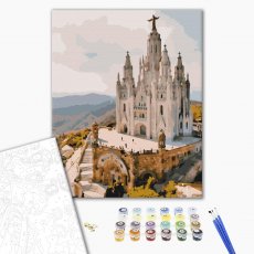 Картина по номерам Храм Святого Сердца. Барселона, Brushme (40х50 см)