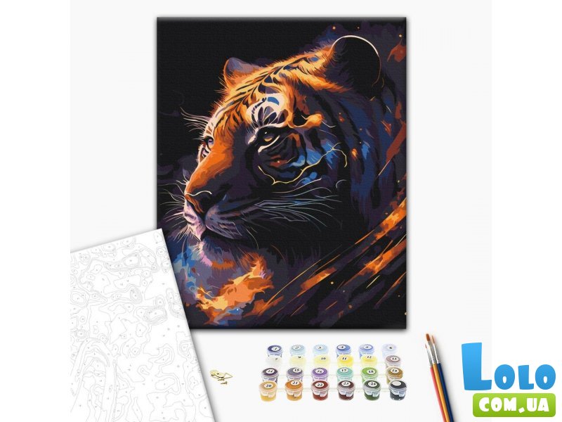 Картина по номерам Тигр Зодиак, Brushme (40х50 см)