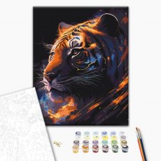 Картина по номерам Тигр Зодиак, Brushme (40х50 см)