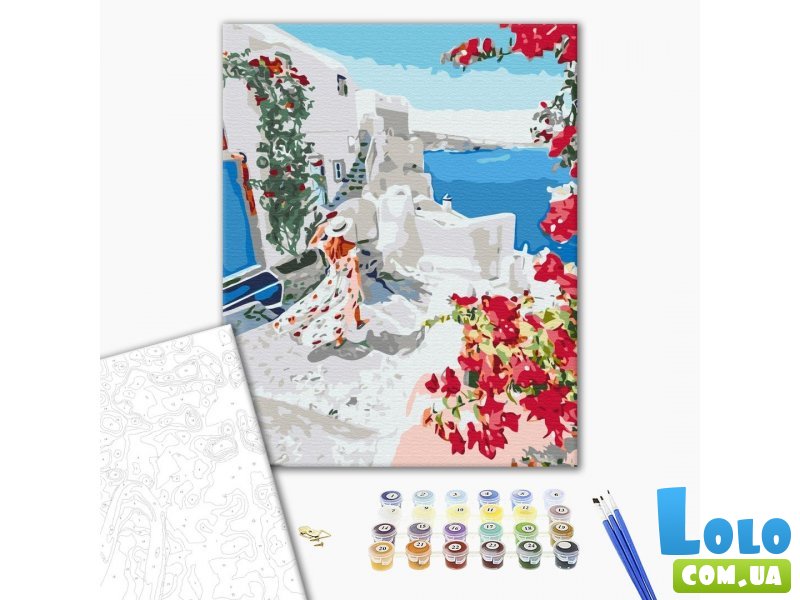 Картина по номерам Цветущая Греция, Brushme (40х50 см)