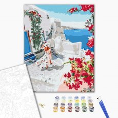Картина по номерам Цветущая Греция, Brushme (40х50 см)