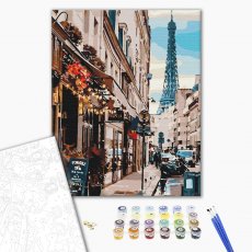 Картина по номерам Париж из-за угла, Brushme (40х50 см)