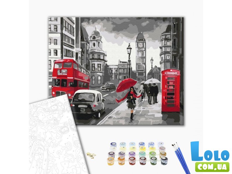 Картина по номерам Дождливый Лондон, Brushme (40х50 см)