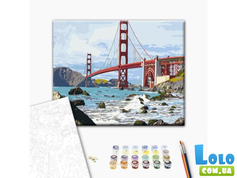 Картина по номерам Мост Сан Франциско, Brushme (40х50 см)