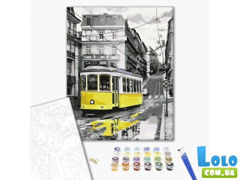 Картина по номерам Желтый трамвай, Brushme (40х50 см)