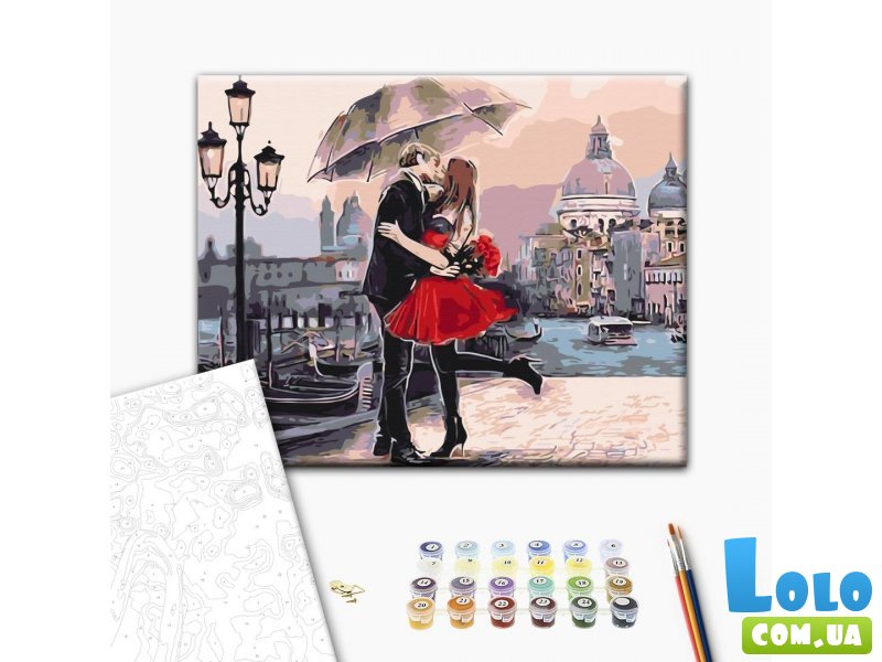 Картина по номерам Пара в Венеции, Brushme (40х50 см)
