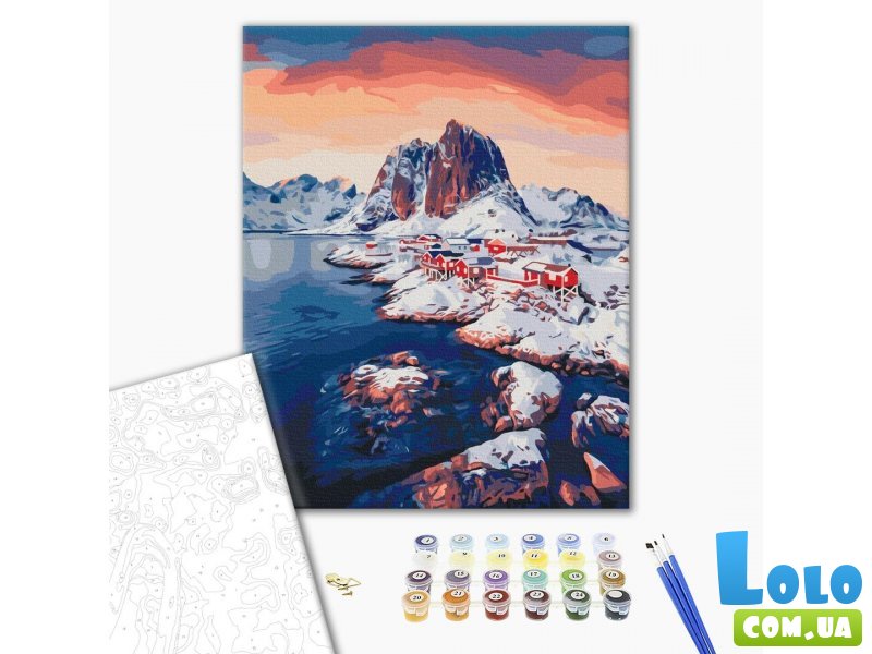 Картина по номерам Рассвет на Лофотенских островах, Brushme (40х50 см)