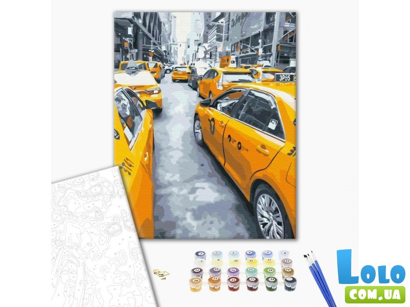 Картина по номерам Нью-Йоркское такси, Brushme (40х50 см)