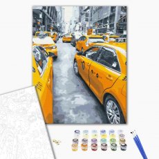 Картина по номерам Нью-Йоркское такси, Brushme (40х50 см)