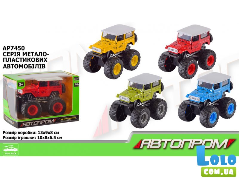 Машина металлическая Джип (в ассортименте)