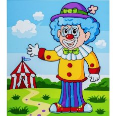 Картина по номерам Клоун возле цирка, Strateg (30х40 см)