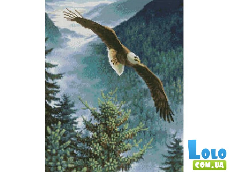 Алмазная мозаика Свободный орел, Strateg (40х50 см)