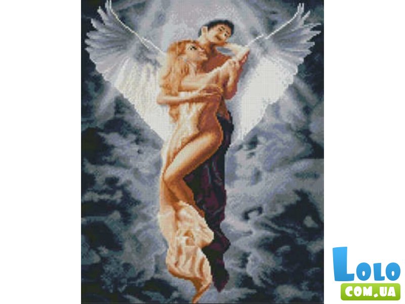 Алмазная мозаика Ангеловая любовь, Strateg (40х50 см)