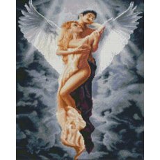 Алмазная мозаика Ангеловая любовь, Strateg (40х50 см)