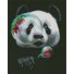 Алмазная мозаика Панда и мыльный пузырь, Strateg (40х50 см)