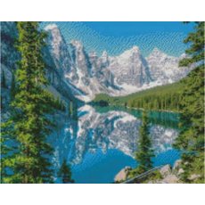 Алмазная мозаика Снежные горы, Strateg (40х50 см)