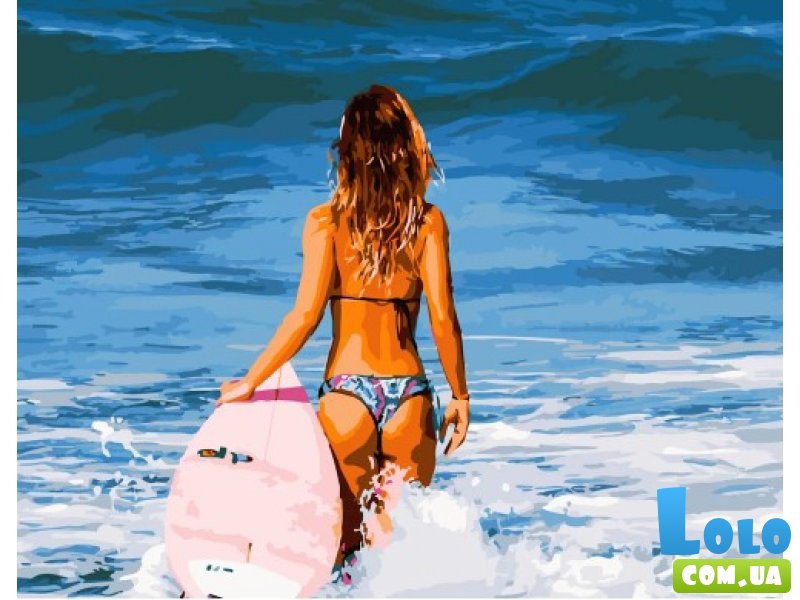 Картина по номерам Летний серфинг, Strateg (40х50 см)